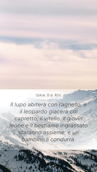 Isaia 11:6 RIV Bible Verse Image