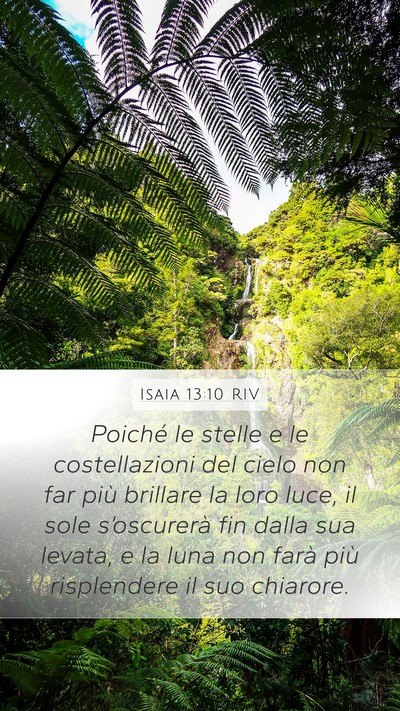 Isaia 13:10 RIV Bible Verse Image