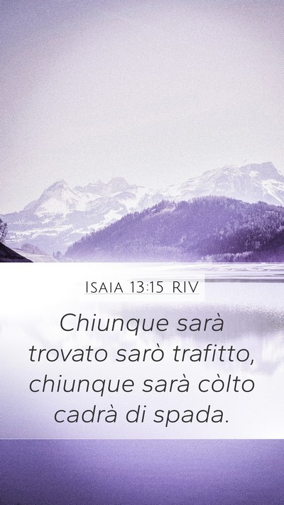 Isaia 13:15 RIV Bible Verse Image