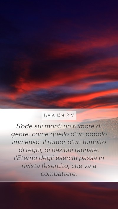 Isaia 13:4 RIV Bible Verse Image