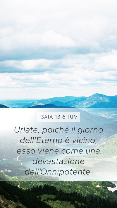 Isaia 13:6 RIV Bible Verse Image