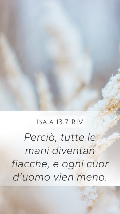 Isaia 13:7 RIV Bible Verse Image