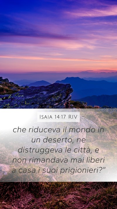 Isaia 14:17 RIV Bible Verse Image