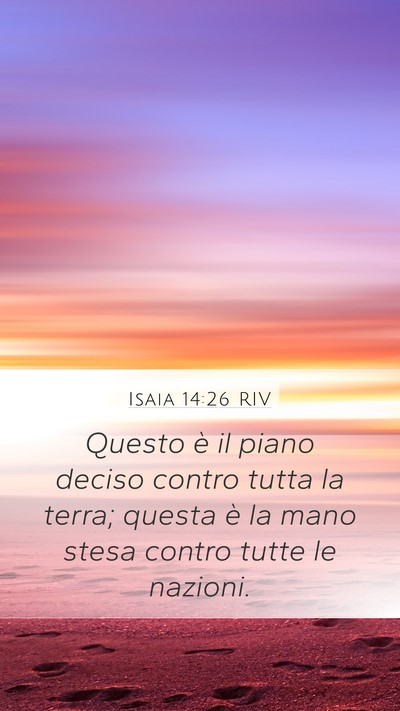 Isaia 14:26 RIV Bible Verse Image