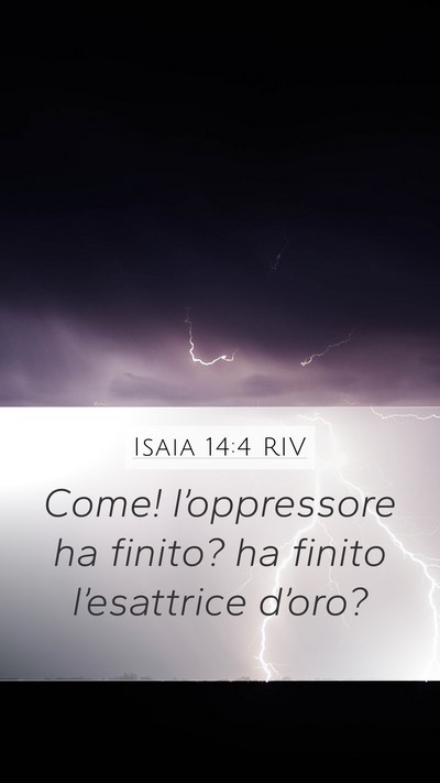 Isaia 14:4 RIV Bible Verse Image