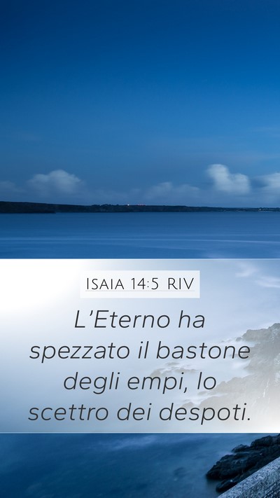 Isaia 14:5 RIV Bible Verse Image