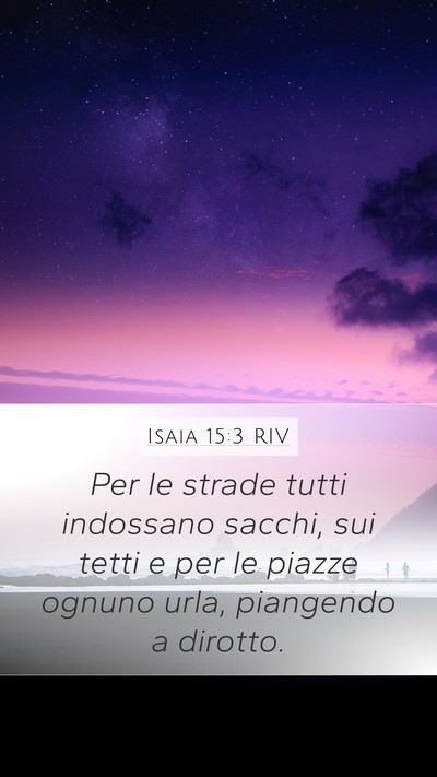 Isaia 15:3 RIV Bible Verse Image