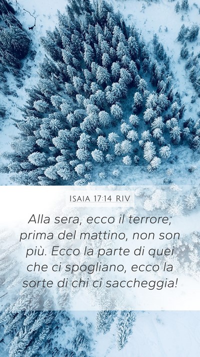 Isaia 17:14 RIV Bible Verse Image