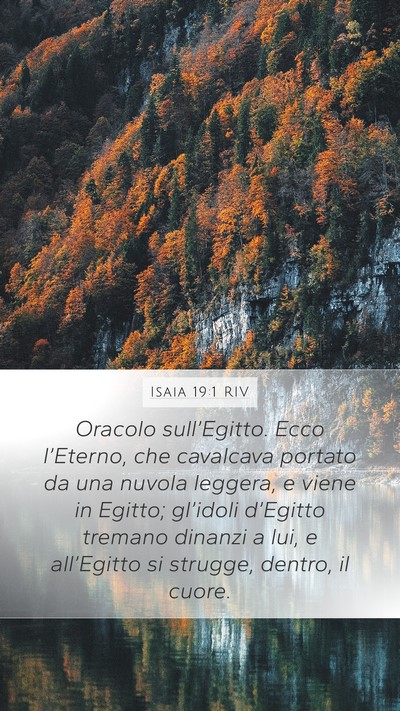 Isaia 19:1 RIV Bible Verse Image