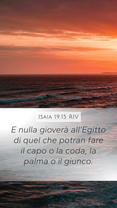 Isaia 19:15 RIV Bible Verse Image