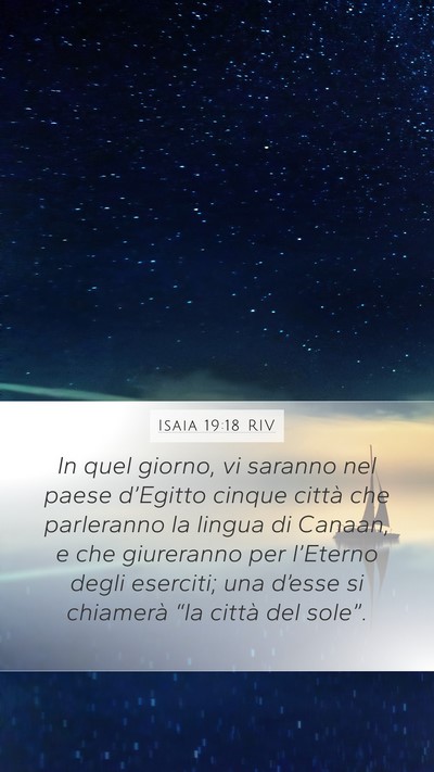 Isaia 19:18 RIV Bible Verse Image