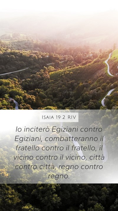 Isaia 19:2 RIV Bible Verse Image