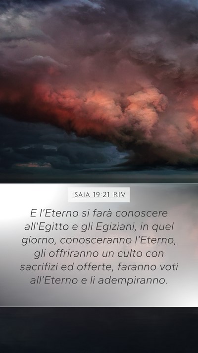 Isaia 19:21 RIV Bible Verse Image