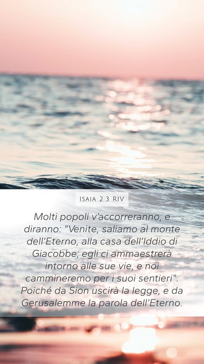 Isaia 2:3 RIV Bible Verse Image