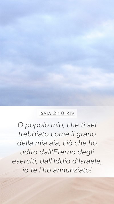 Isaia 21:10 RIV Bible Verse Image