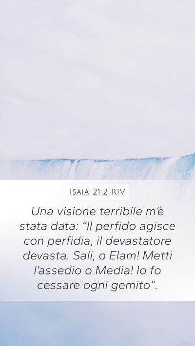Isaia 21:2 RIV Bible Verse Image