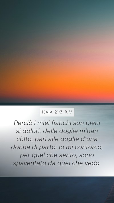 Isaia 21:3 RIV Bible Verse Image