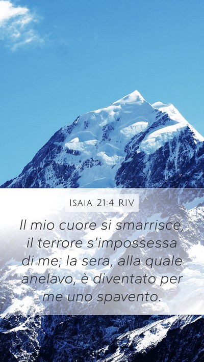 Isaia 21:4 RIV Bible Verse Image