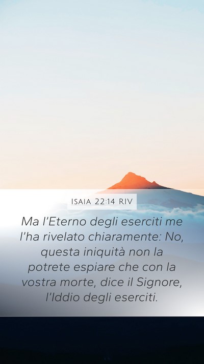 Isaia 22:14 RIV Bible Verse Image
