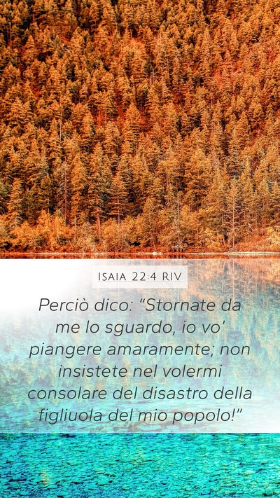 Isaia 22:4 RIV Bible Verse Image