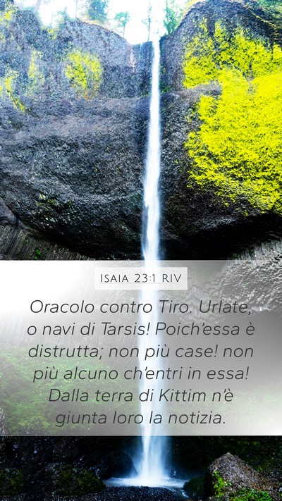 Isaia 23:1 RIV Bible Verse Image