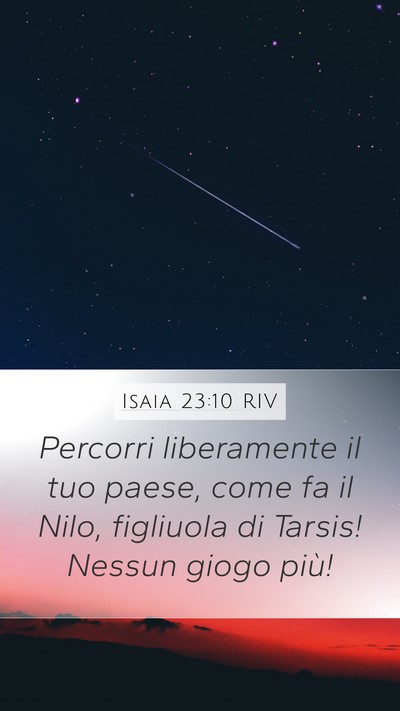 Isaia 23:10 RIV Bible Verse Image
