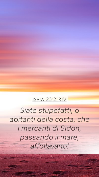 Isaia 23:2 RIV Bible Verse Image