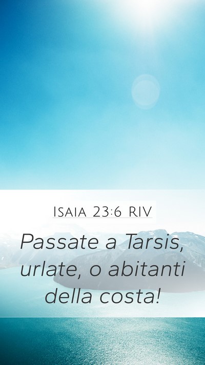 Isaia 23:6 RIV Bible Verse Image