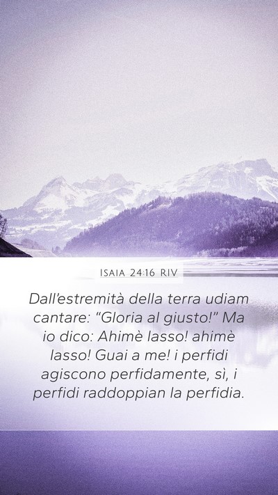 Isaia 24:16 RIV Bible Verse Image
