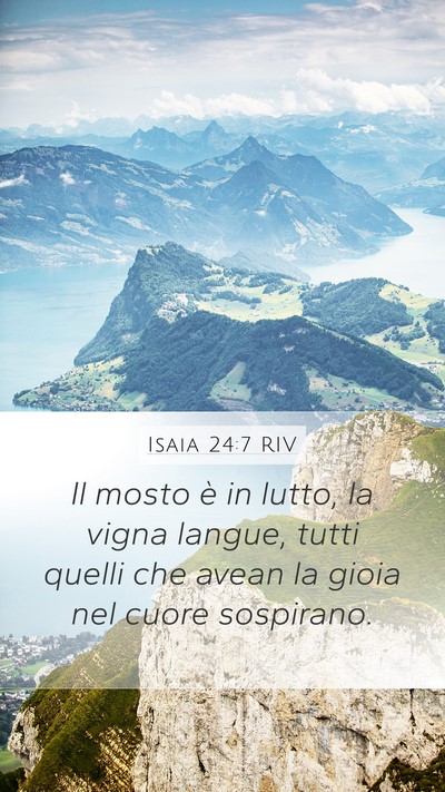 Isaia 24:7 RIV Bible Verse Image