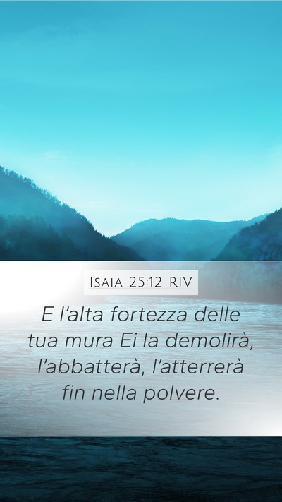 Isaia 25:12 RIV Bible Verse Image