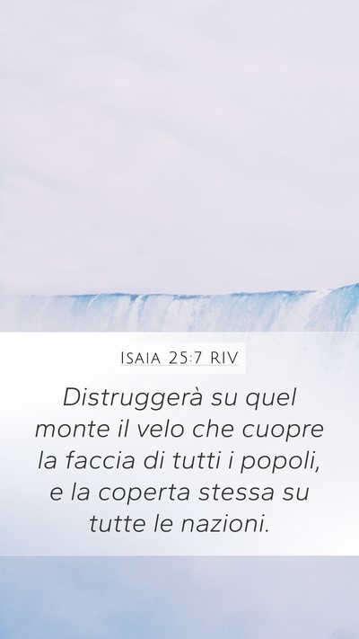 Isaia 25:7 RIV Bible Verse Image