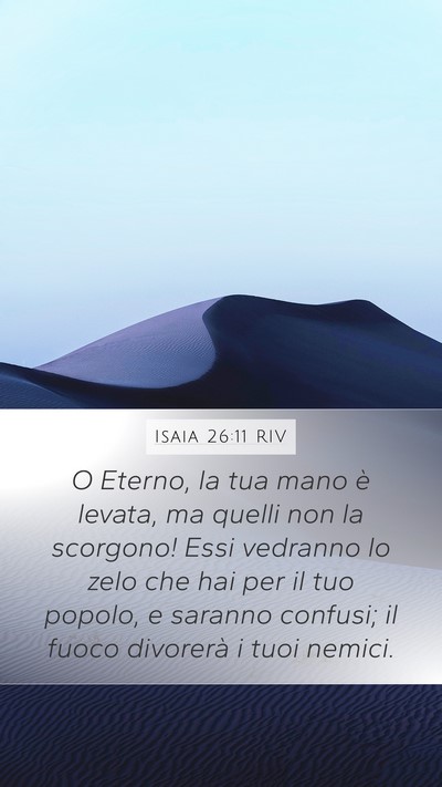 Isaia 26:11 RIV Bible Verse Image