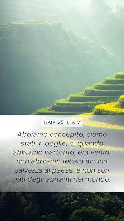 Isaia 26:18 RIV Bible Verse Image