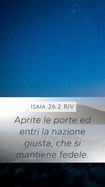 Isaia 26:2 RIV Bible Verse Image