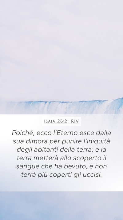 Isaia 26:21 RIV Bible Verse Image