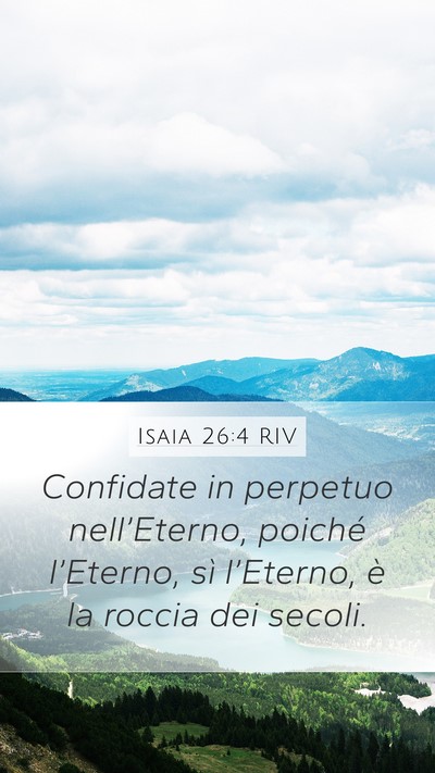Isaia 26:4 RIV Bible Verse Image