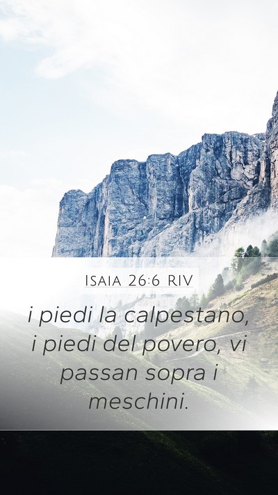 Isaia 26:6 RIV Bible Verse Image
