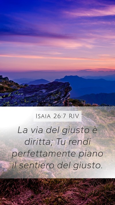 Isaia 26:7 RIV Bible Verse Image