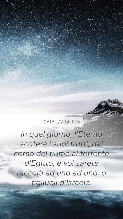 Isaia 27:12 RIV Bible Verse Image