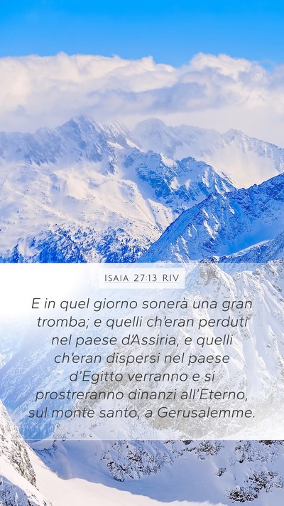 Isaia 27:13 RIV Bible Verse Image