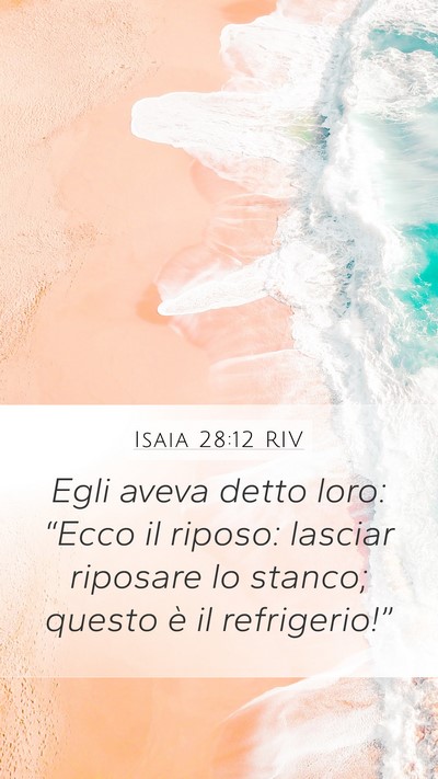 Isaia 28:12 RIV Bible Verse Image