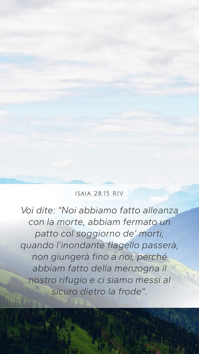 Isaia 28:15 RIV Bible Verse Image