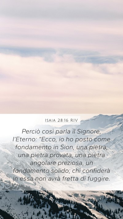 Isaia 28:16 RIV Bible Verse Image