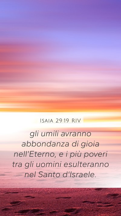 Isaia 29:19 RIV Bible Verse Image