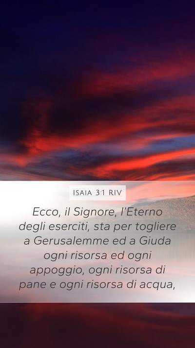 Isaia 3:1 RIV Bible Verse Image