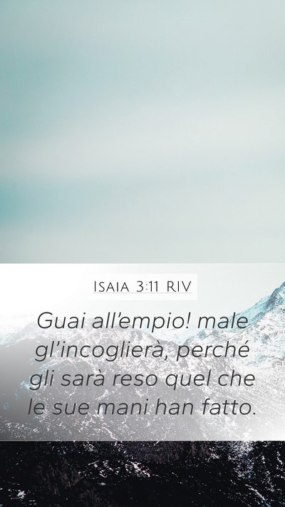 Isaia 3:11 RIV Bible Verse Image