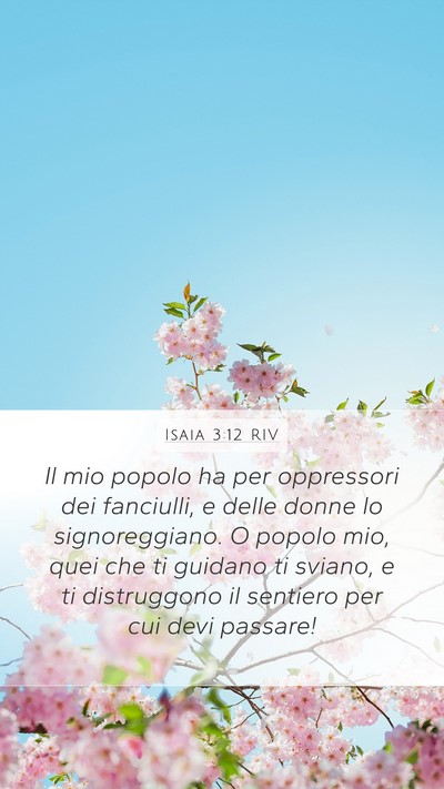 Isaia 3:12 RIV Bible Verse Image