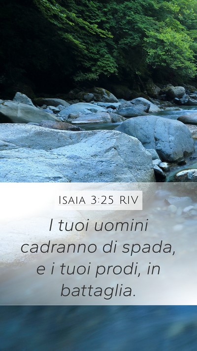 Isaia 3:25 RIV Bible Verse Image