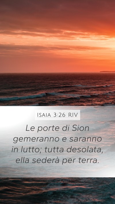 Isaia 3:26 RIV Bible Verse Image